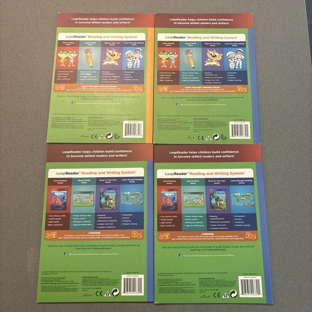 Leap Frog Leap Reader - Consonants & Short Vowels & Long Vowels Set Of 4
